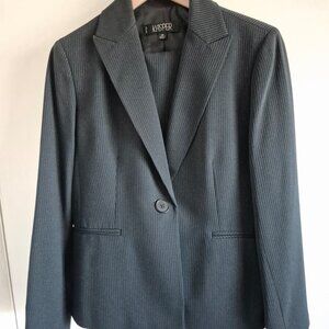 Great Kasper ASL Vintage Women’s Suit Set – Gray Blazer & Pant Set Size 12p